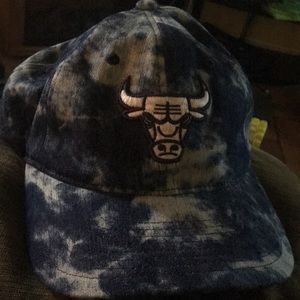 Denim Mitchell & Ness Chicago Bulls adjustable hat